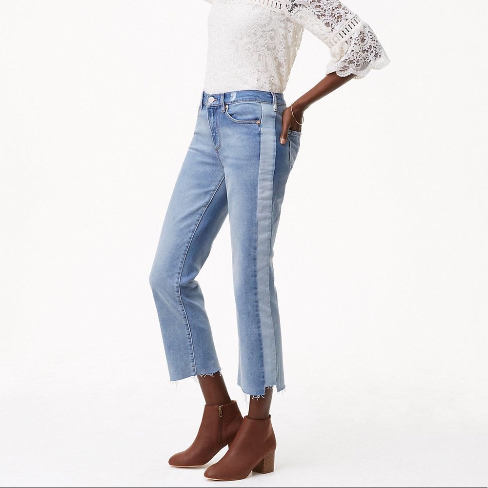 Side Stripe Vintage Straight Jeans